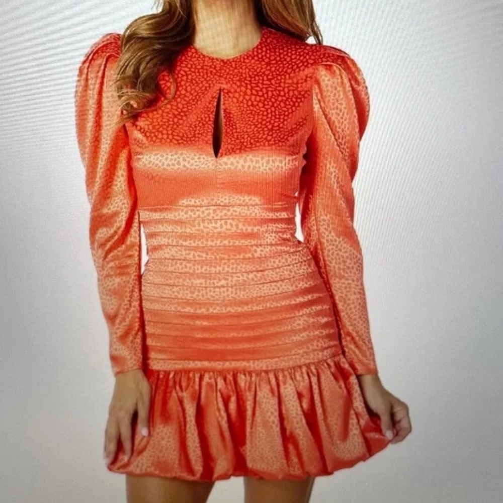 NWT gorgeous orange silk dress